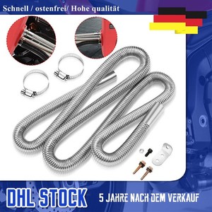 SFX® Edelstahlwellrohr DN25 1.1/4ÜM gewellt & fertig montiert 0,1 m bis 5 m Flexrohr