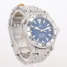 Omega Seamaster 36mm Blue Dial Automatic Stainless Steel Men's Wristwatch 2