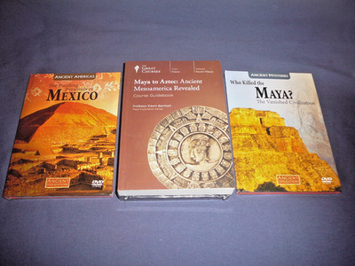  Great Courses DVDs  :    MAYA TO AZTEC   Ancient Mesoamerica Revealed + BONUSES