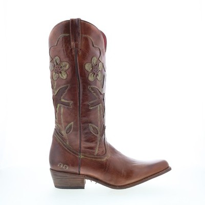 Bed Stu Valencia II F331004 Womens Brown Leather Slip On Western Boots