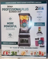 New Ninja Professional Plus Blender DUO with Auto-iQ BN753TGT Smoothie Pitcher