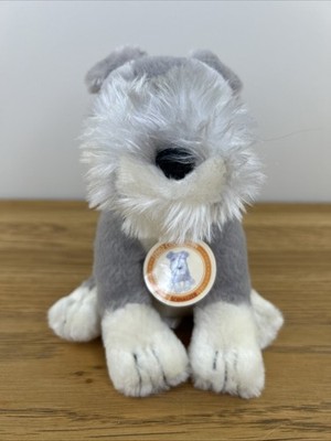 GOLDEN BEAR CO Gray Schnauzer puppy 7'' Stuff Plush Animal Pet DOG