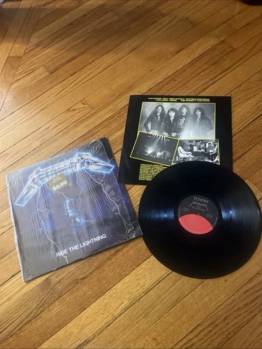 Metallica - Ride The Lightning (1984) Vinyl Record LP Album~1st Elektra Press