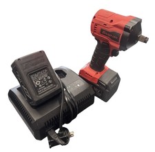Snap-on 18 Volt 12 Drive Compact Impact Wrench Kit Red 2 Batteries Wcharger Snap-on 18 Volt 12 Drive Compact Impact Wrench Kit Red 2 Batteries Wcharger