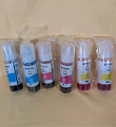 2 PK  EPSON 502 COLOR INK BOTTLES - T502520-S CYM - product listing photo