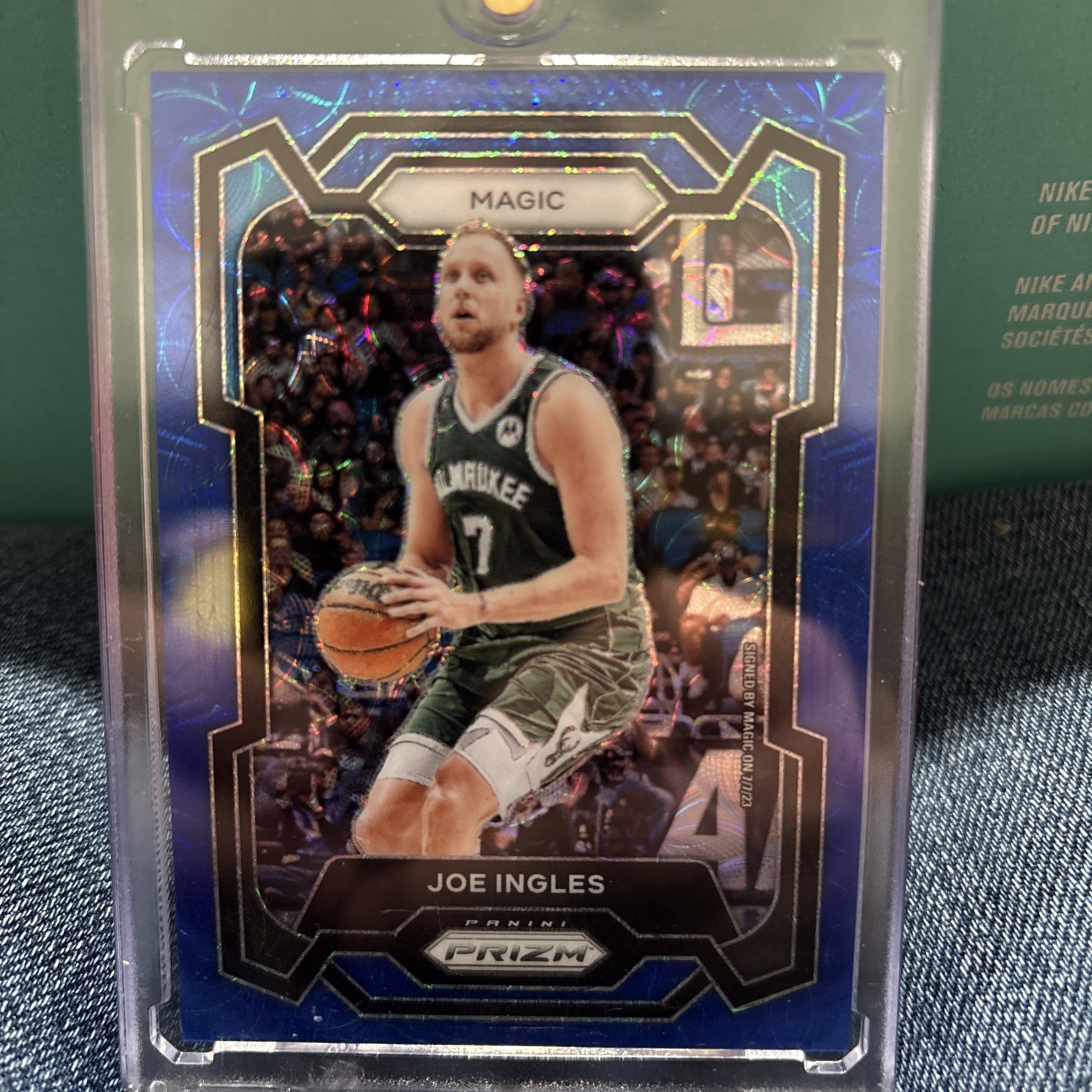 2023-24 Panini Prizm Choice Blue Prizm /49 Joe Ingles #296