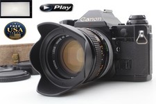 Exc 5 Canon AE-1 P Program 35mm Film Camera Black FD 50mm f/1.4 From JAPAN
