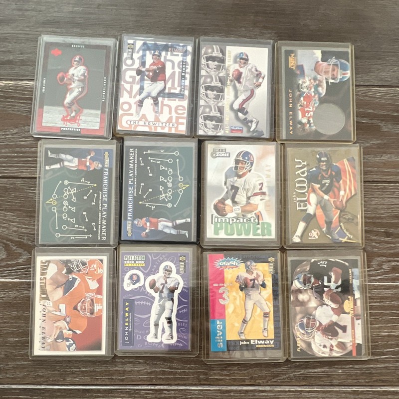 John Elway Denver Broncos Card Collection - 12-Card Lot