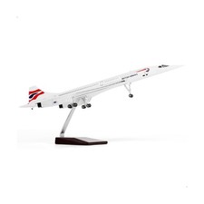 1/125 Scale Concorde British Airways Plane Model Kit with Stand Concorde Disp...