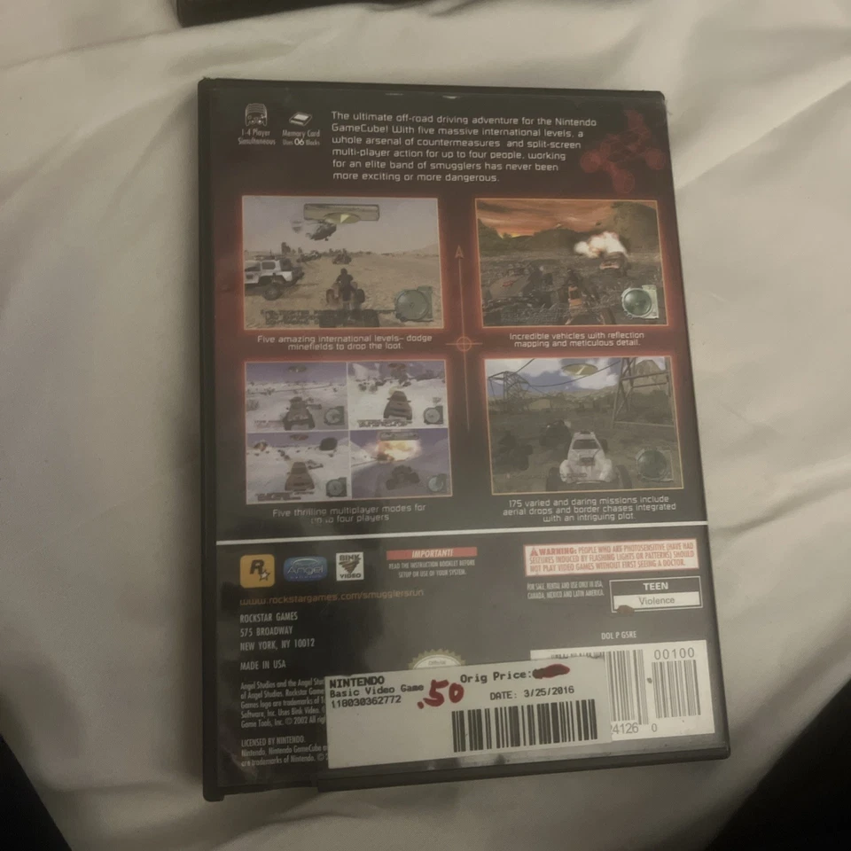Smuggler's Run: Warzones  (Nintendo GameCube, 2002) NO MANUAL - NEAR MINT DISC - Image 2 of 4
