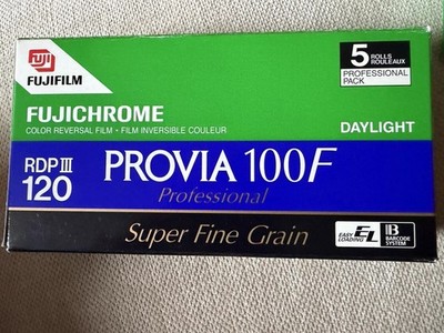 Fujifilm Fujichrome PROVIA 100F RDP III 120 Color Film - 5 Rolls (EXP  2003)