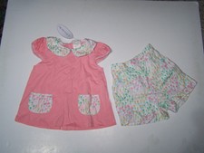Lullaby Set Boutique Girls Bailey Short Set Size 6X S/S Multicolor Tulips NWT