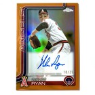 NOLAN RYAN Auto 2025 Topps Chrome Update Legends Orange Refractor /25 Angels