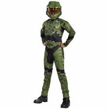 Master Chief Halo Infinite Classic Army Video Games Child Boys Costume S