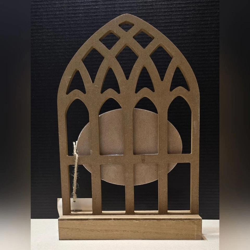 Arco de Mesa Rústico "Amor" Decoración del Hogar Acabado Madera Natural Decoración de Oficina Nuevo con Etiquetas Foto 2 de 4