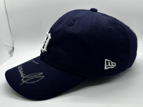 Cappello berretto MLB Detroit Tigers New Era Alan Trammell autografo adulto regolabile vintage - Foto 2 di 8
