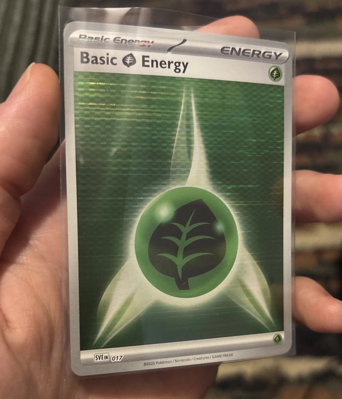 Pokemon TCG - Grass Energy - 017 (Horizontal Holo) - Black Bolt & White Flare