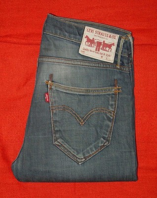 Levi's Jeans 504 Straight Stretch Blau Used W30L34