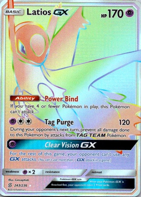 Latios GX (Secret) 243/236 Sm-Unified Minds Holo