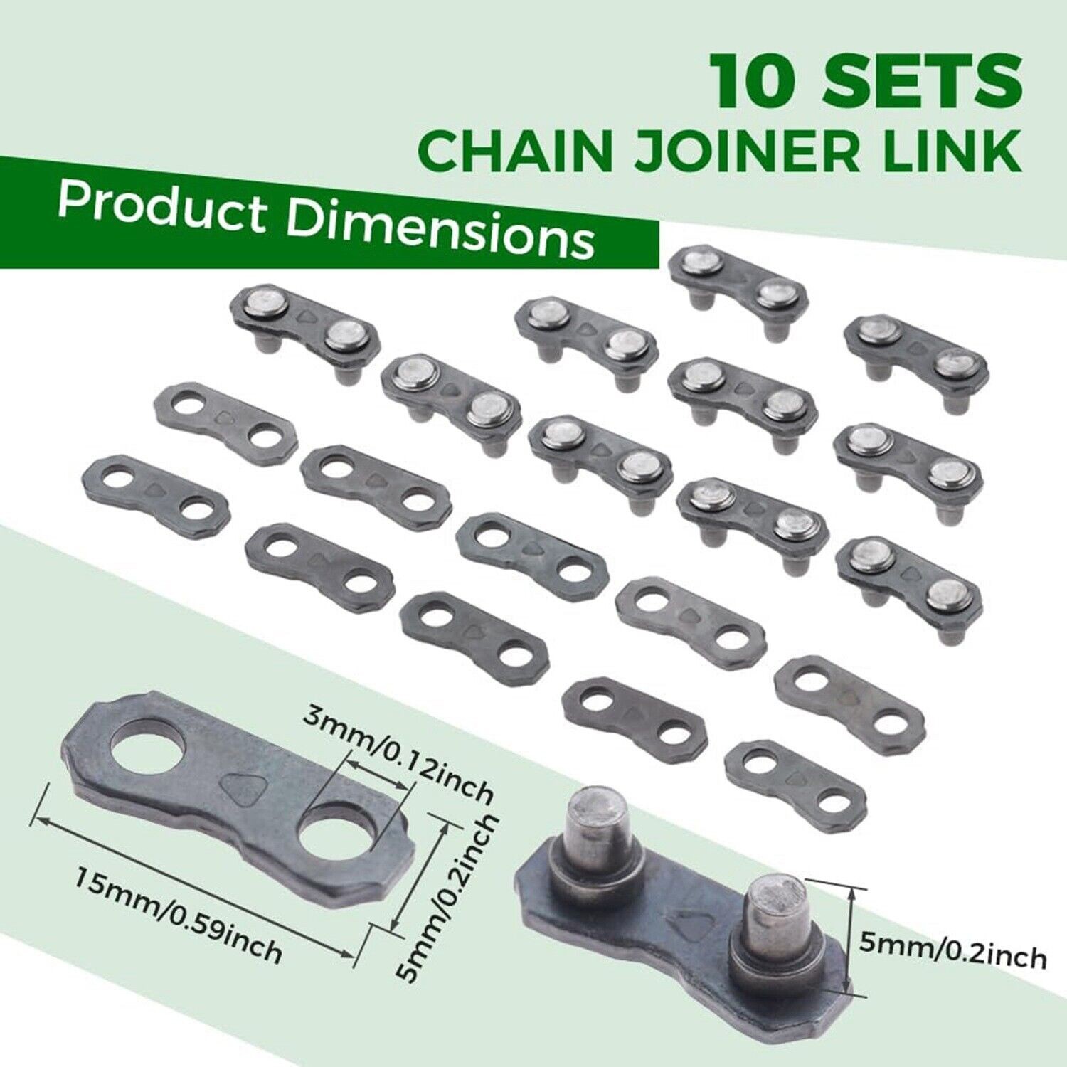 3PCS Chainsaw Breaker Chain Saw Repairing Mending Tool Set with 10 Sets ...