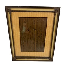 VINTAGE Picture Photo Frame 8x10  Gold Metal Ornate Etched Standing Antique