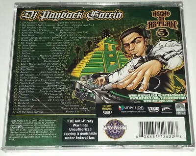 DJ PAYBACK GARCIA SEALED CD RAP G FUNK HECHO EN AZTLAN 3 LATIN
