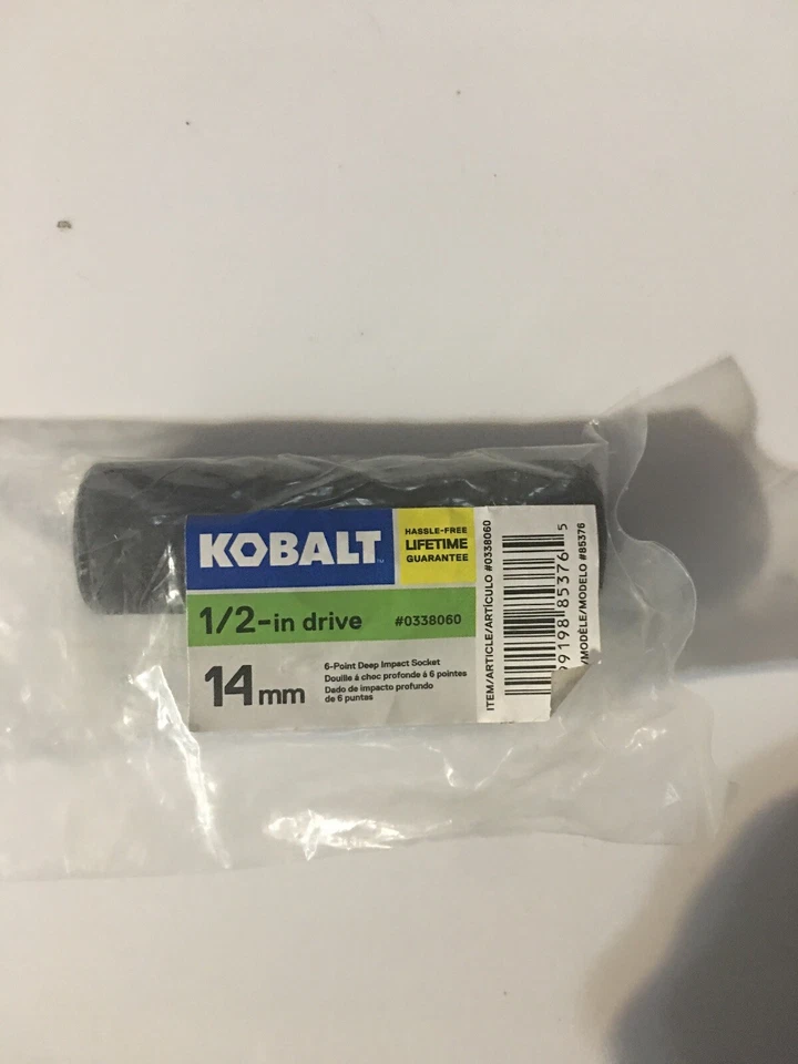 Kobalt 1/2-in Drive 14mm Deep 6-Point Metric Impact Socket 0338060 - Image 2 of 3