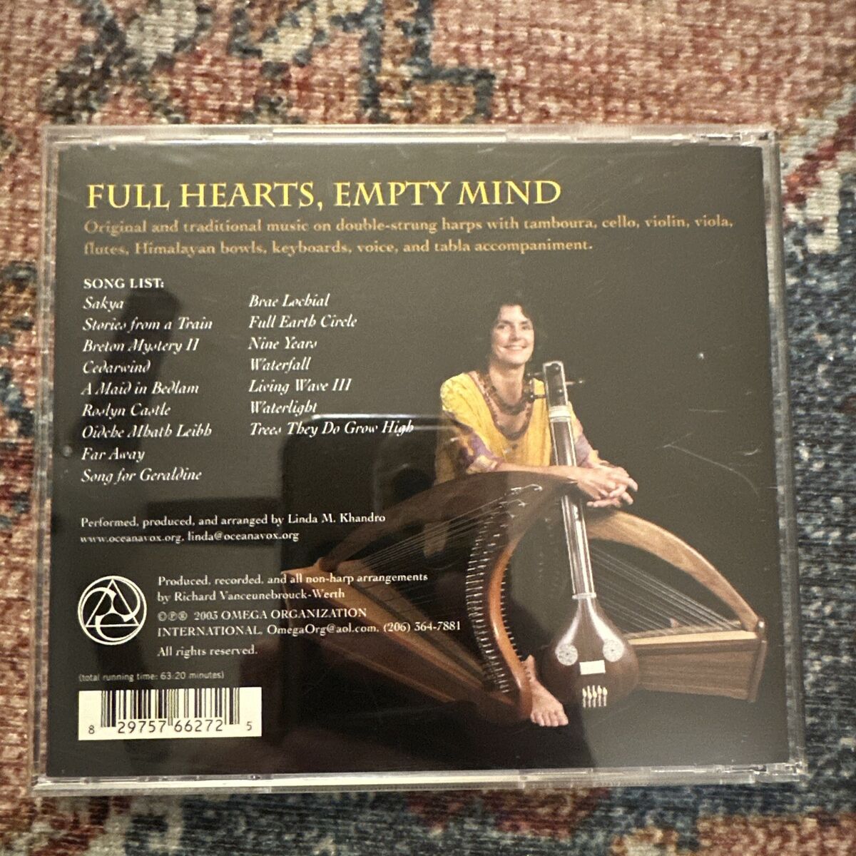 Linda Khandro - Full Hearts Empty Mind (Audio CD 2003) Harp