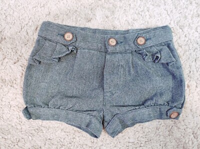 Zara Baby Shorts Kurzhose Hose Tweed Mädchen Süß Gr. 78cm