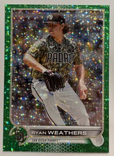 2022 Series 1 Base Green Foilboard #70 Ryan Weathers /499 - San Diego Padres!