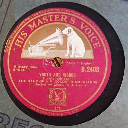 Job lot of 4 x 78rpm Brass and Pipe Band records, inc. The Dam Busters - 1927-55 - Picture 2 of 5
