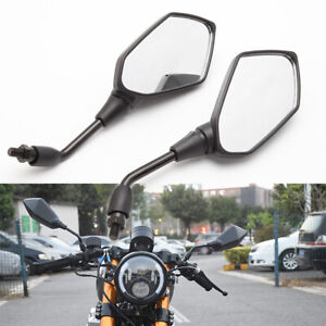 Black Motorbike Rearview Rear View Side Mirrors For Honda Grom 