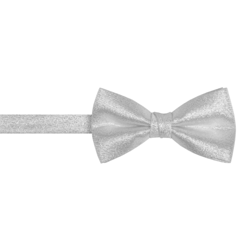 New Mardi Gras Mens Silver Metallic Bow tie MADE IN USA TUXXMAN