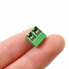 100 Pcs 2-Pin Screw Terminal Block Connector 5mm PCB Mount Green KF301-2P 100X