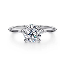 IGI E F VVS2 1.65 Ct Lab Created Round Diamond Wedding Ring 18k White Gold