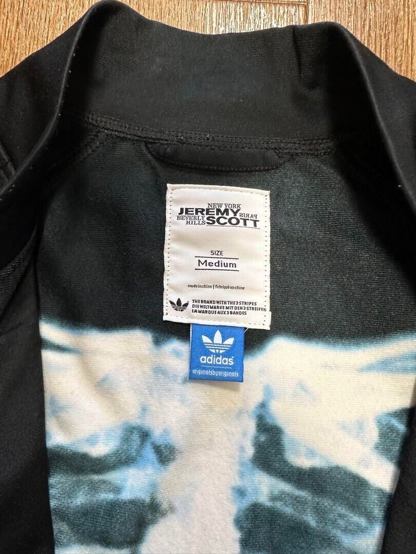 Adidas Jeremy Scott “X-ray” Track Jacket Jersey Black Size M Adidas Jeremy Scott “X-ray” Track Jacket Jersey Black Size M