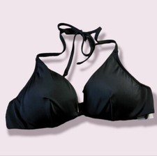 Black halter bikini top 