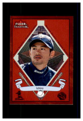 のり burningso ICHIRO SEATTLE MARINERS FLEER 2002 TRADITION #487 MINT | eBay