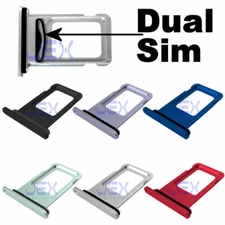iPhone 12 Replacement Nano Dual Twin Sim Card Holder Tray + Rubber Gasket