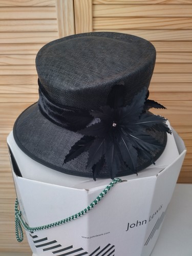 Black Sinamay Wedding/Races Hat 