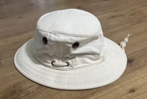 Le chapeau Tilley Hat Endurables blanc cassé flotteurs en coton canard taille 7 3/8 - Photo 1/11