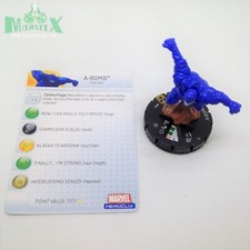 Heroclix Incredible Hulk set A-Bomb 040 Super Rare figure w/card 