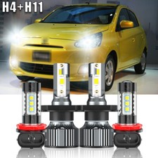 For Mitsubishi Mirage 14-19 Combo Led Headlight Highlow Beam Fog Light Bulbs For Mitsubishi Mirage 14-19 Combo Led Headlight Highlow Beam Fog Light Bulbs