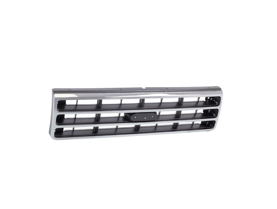 For Ford F-250 F-350 F-150 Bronco 89-91 New Front Chrome Grille Dark Gray Insert Foto 4 de 4