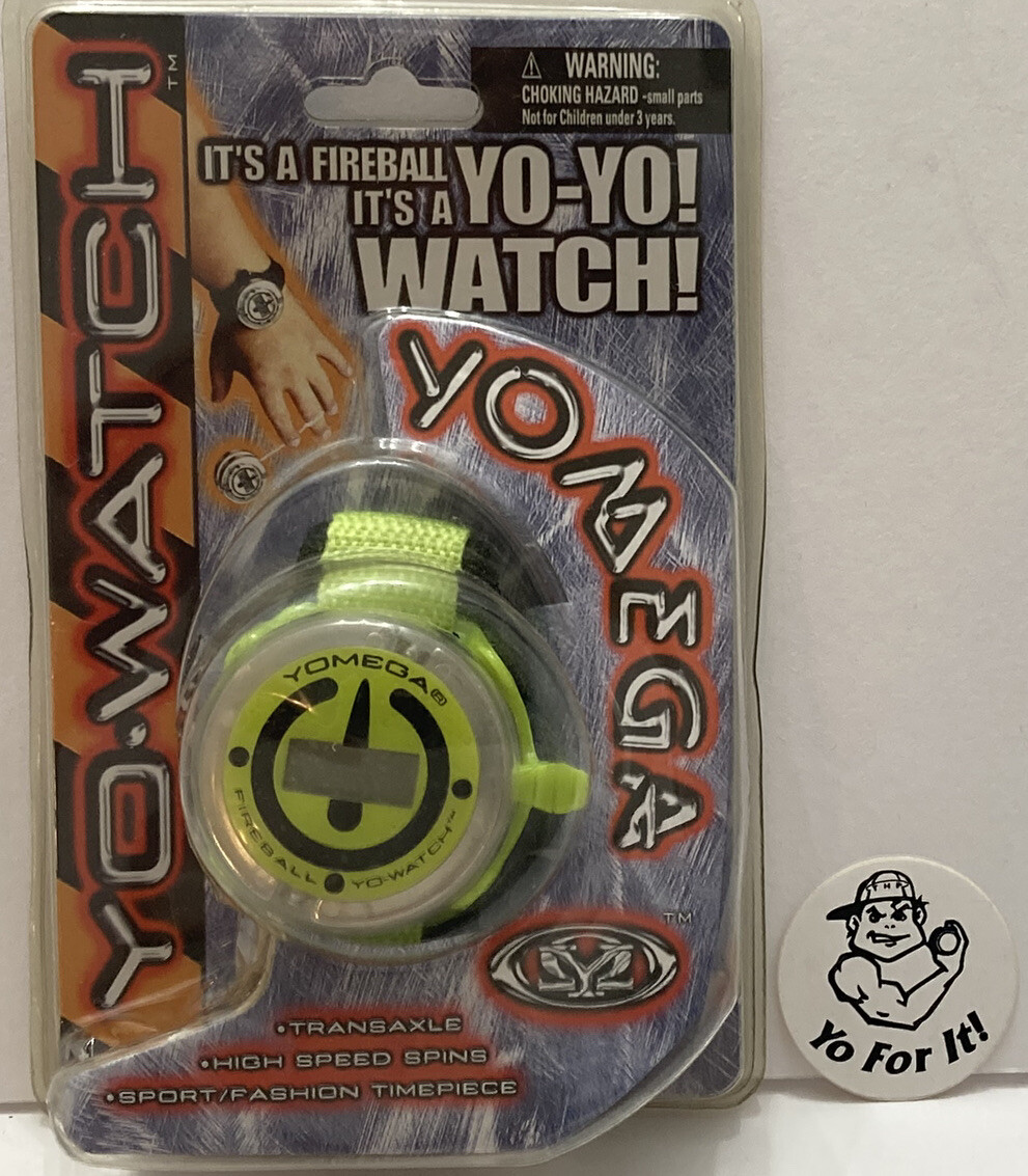 Vintage Yomega Fireball YoYo Watch Yellow Yo-Watch Hard To