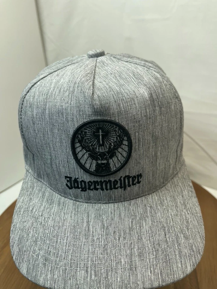 Gorra de béisbol gris con logotipo oficial de Jagermeister gorra elegante nueva Foto 3 de 4
