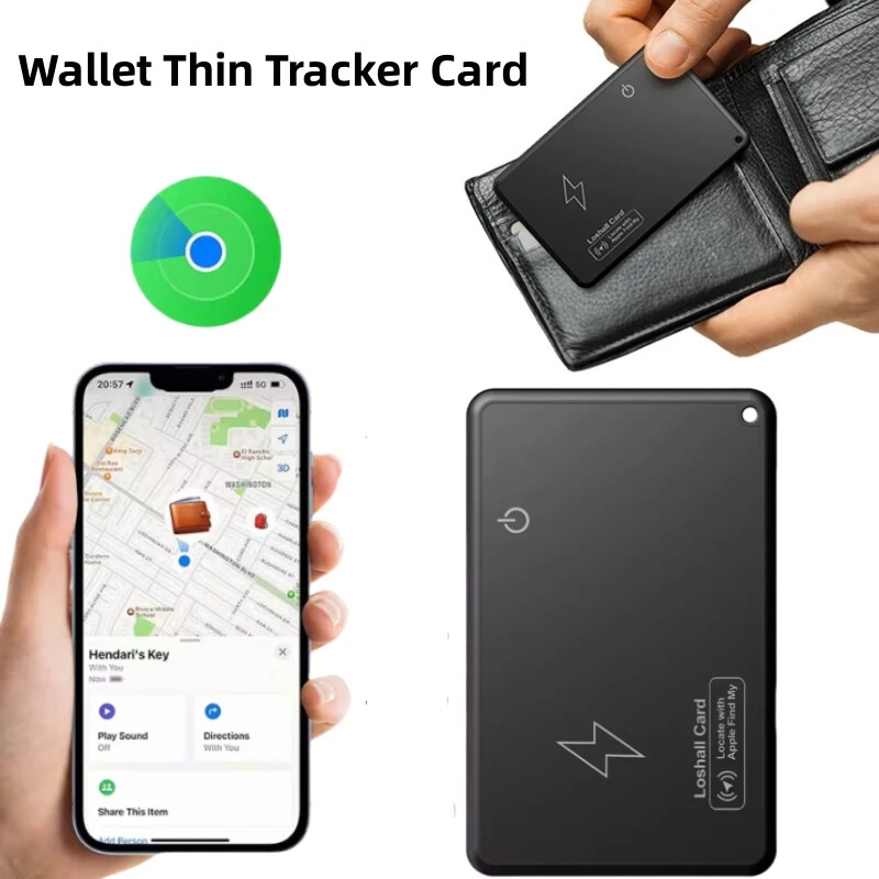 New Wireless Charging Tracking Location Wallet Tracker Card Waterproof GPS...