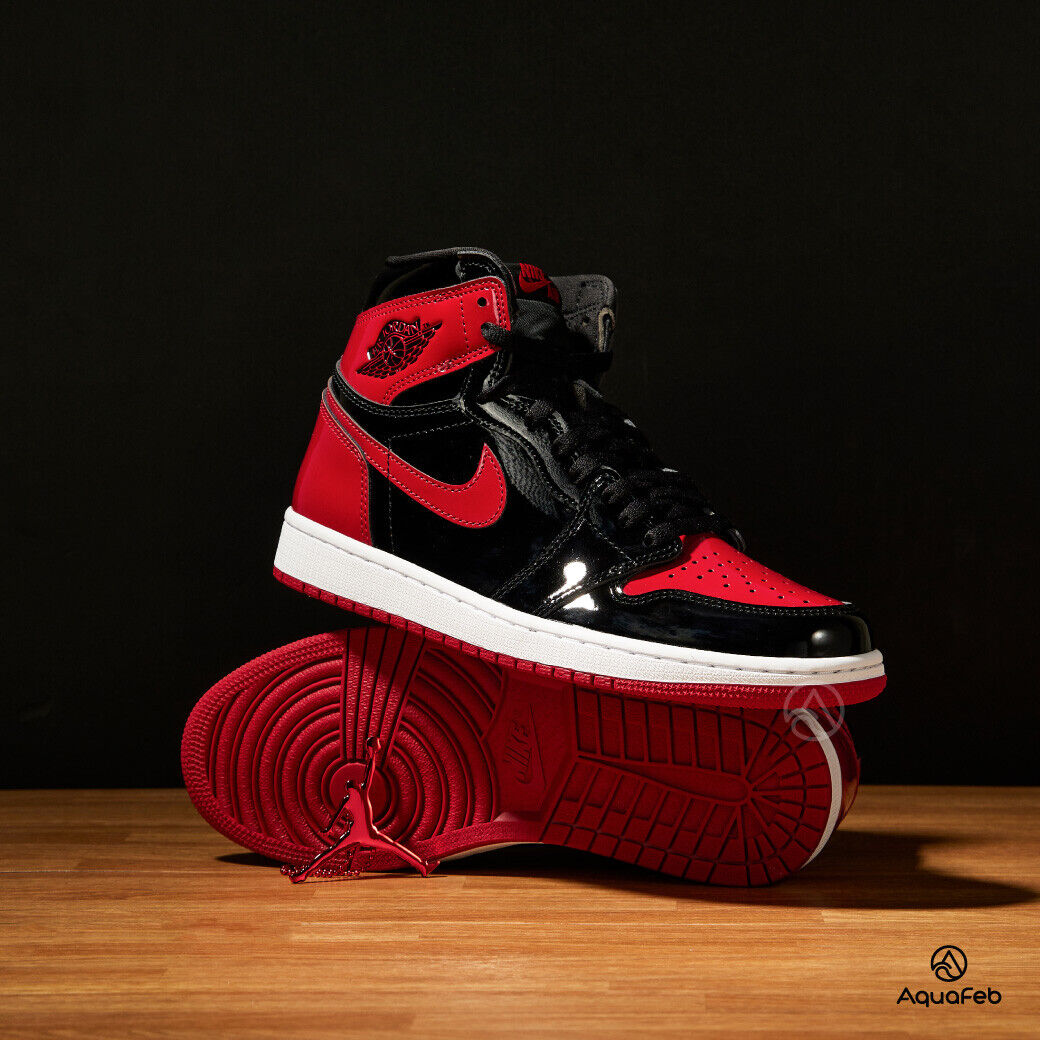 black and red jordans bred