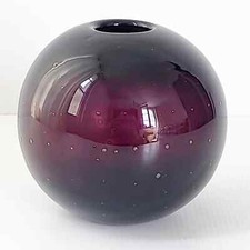 VASE BOULE ITALIEN VINTAGE 1960 EN VERRE DE MURANO 60S RETRO 1960S ANNEES 60