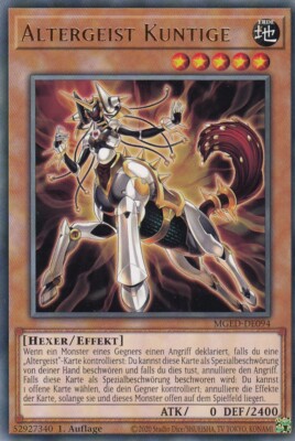 Altergeist Kuntige MGED-DE094 Rare Maximum Gold: El Dorado Yugioh Karte Deutsch